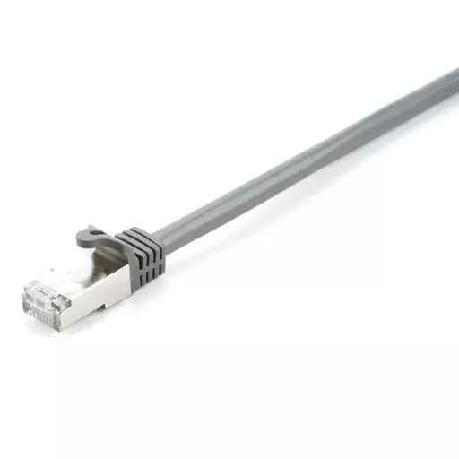 V7 Grey Cat6 Shielded (STP) Cable RJ45 Male to RJ45 Male 5m 16.4ft