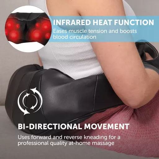 Massage Shiatsu Back Neck and Shoulder Massager with Heat
