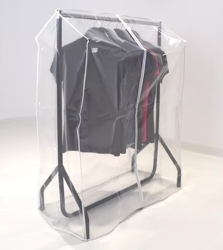 Clear Single Zip Cover for 3ft Junior Heavy Duty Clothes Rail