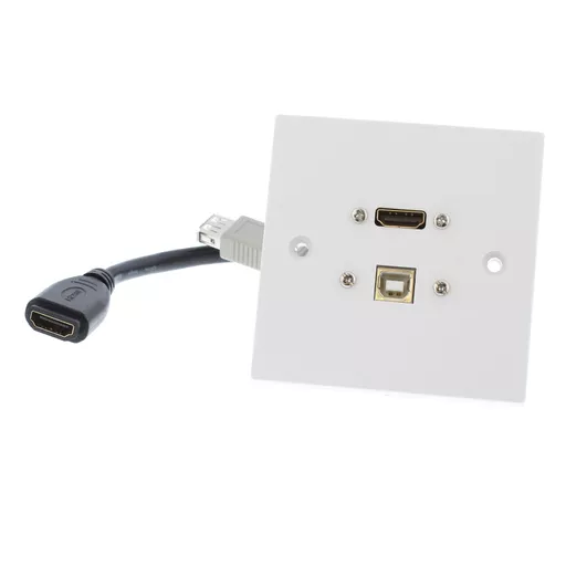 HDMI 2.1v 8K and USB-B Wall Plate