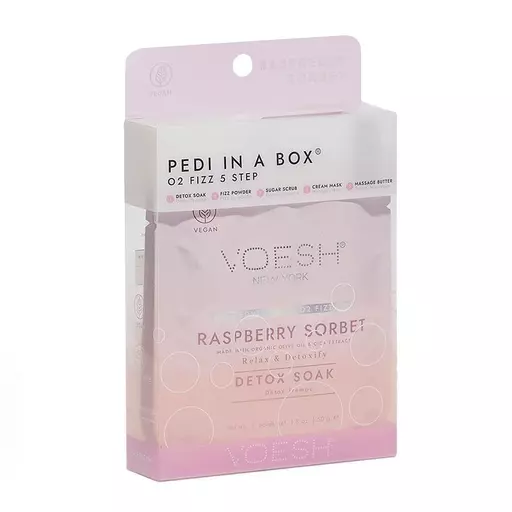 Voesh Pedi In A Box O2 Bubbly Spa Raspberry Sorbet