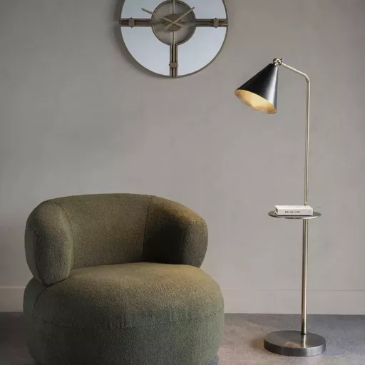 Floor Lamp, Black & Gold