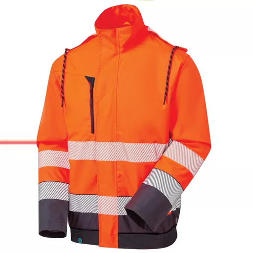 Essentials Hi-Vis Eco Orange/Navy Insulated Bomber Jacket