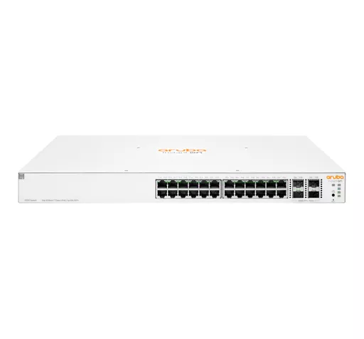 HPE Aruba Networking Aruba Instant On 1930 24G Class4 PoE 4SFP/SFP+ 370W (x20) Managed L2+ Gigabit Ethernet (10/100/1000) Power over Ethernet (PoE) 1U White