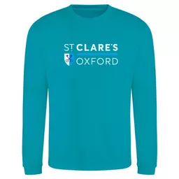 StClaresOxford_LeisureSweatshirt_LagoonBlue_Front.png