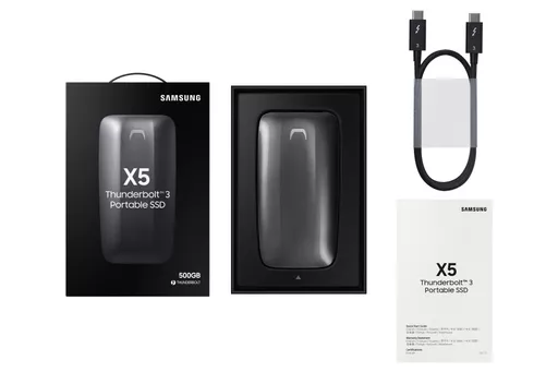 Samsung X5 500 GB Black, Red