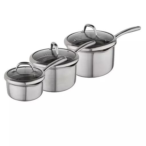 Good Food TriPly 3 Piece Saucepan Set