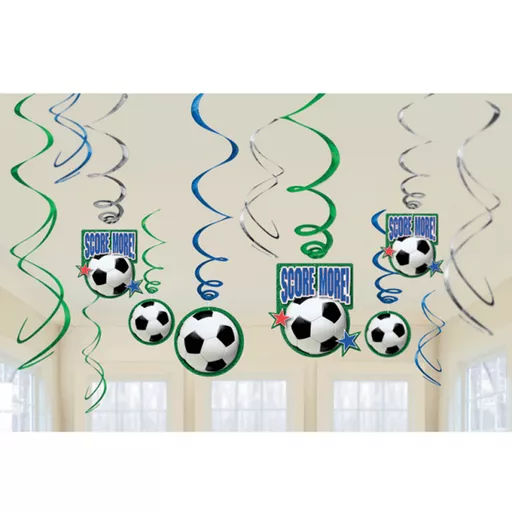 Football Swirl Decorations