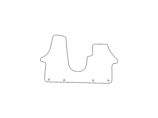 Volkswagen Transporter T5 2003-2012 Tailored 3mm Rubber Mats
