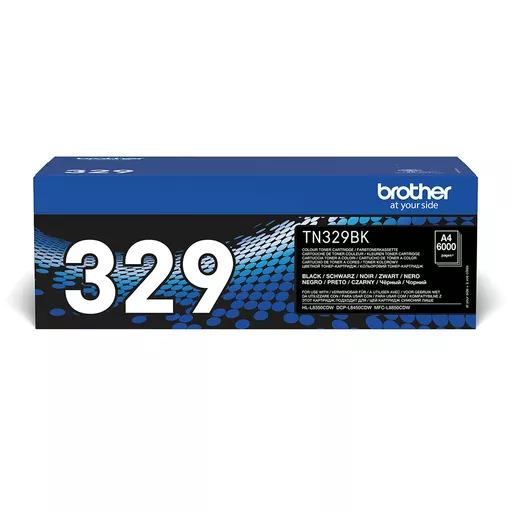 Brother TN-329BK Toner-kit black extra High-Capacity, 6K pages ISO/IEC 19798 for Brother DCP-L 8450