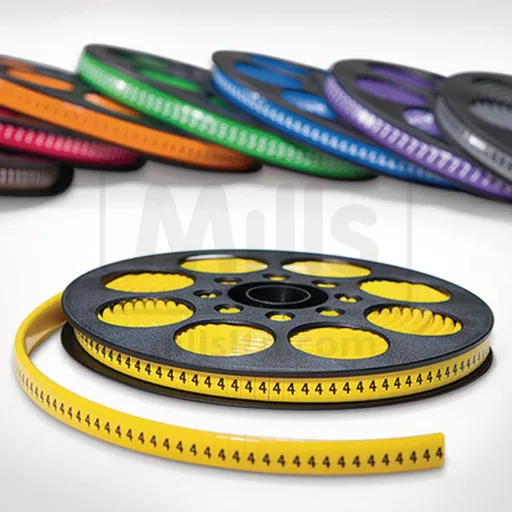 Oval Grip Marker Colour Coded Numbers - Reel of 1000