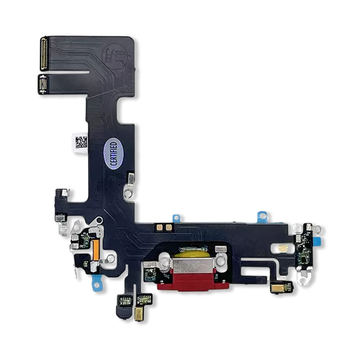 Charging Port Flex Cable (Red) (CERTIFIED - Aftermarket) - For iPhone 13