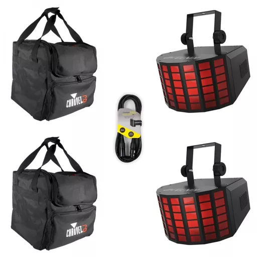 Chauvet Kinta HP Twin Pack with Gear Bags Bundle
