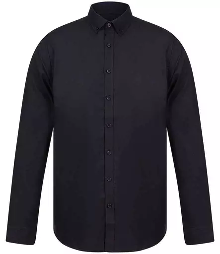 Henbury Modern Long Sleeve Slim Fit Oxford Shirt