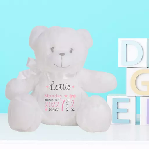 White Baby Girl Plush Soft Toy