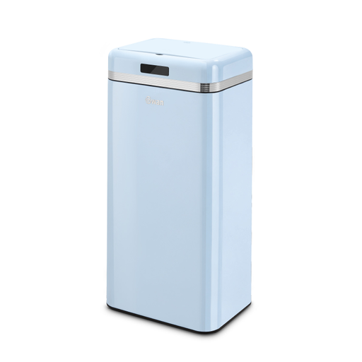 Swan Blue Retro 45L Square Sensor Bin