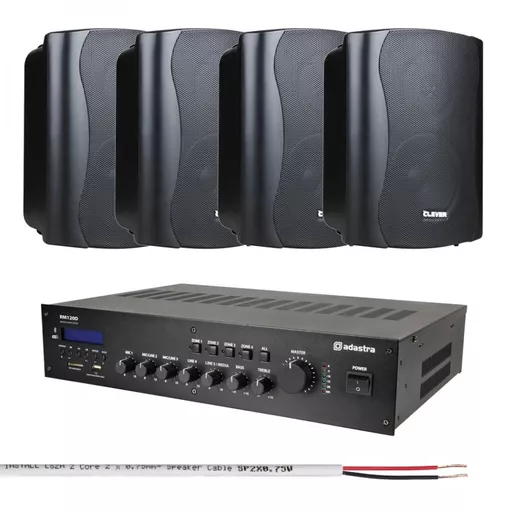 Adastra RM120D & BGS 35T Bluetooth Background Music System Bundle