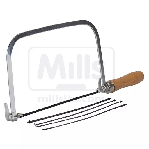 Coping Saw (Wooden Handle) 170mm c/w 5 Blades