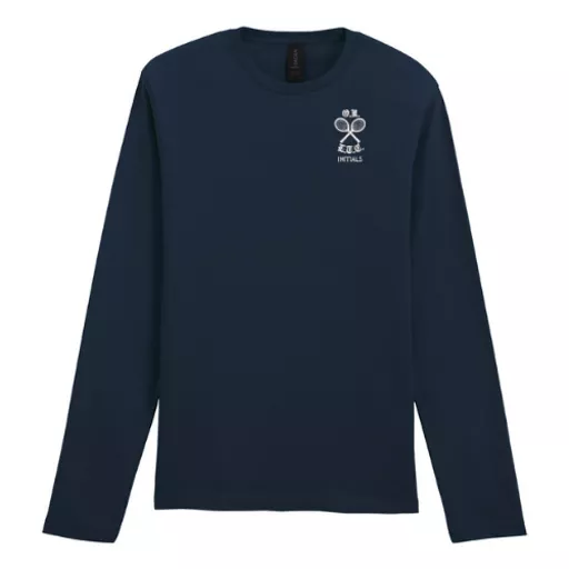 OULTC_GildanLongSleeveTShirt_Navy_Front.png
