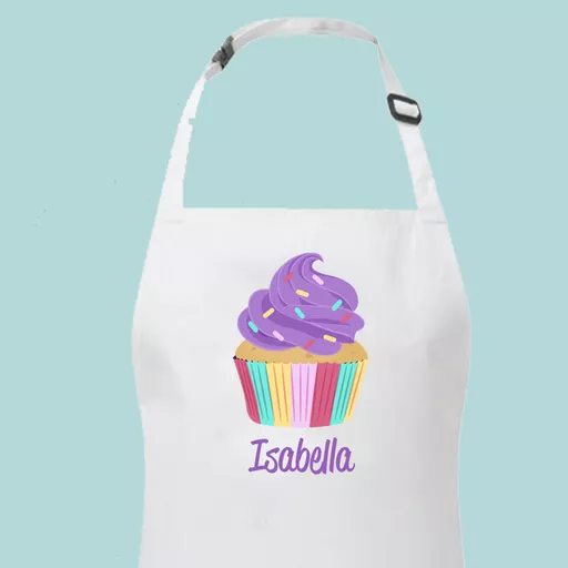 Personalised Kids Apron Cupcake