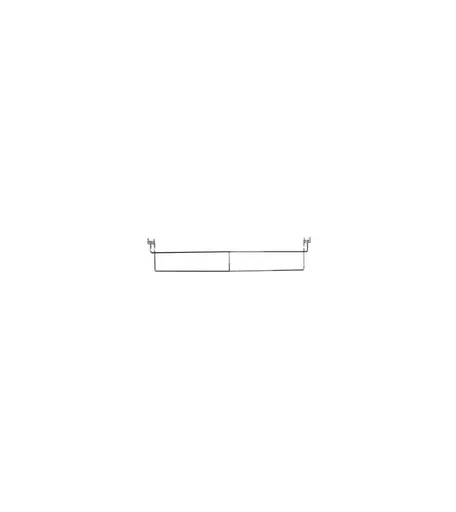 Twin Slot/ALD System - Chrome Shoe Rail for Upright 100cm