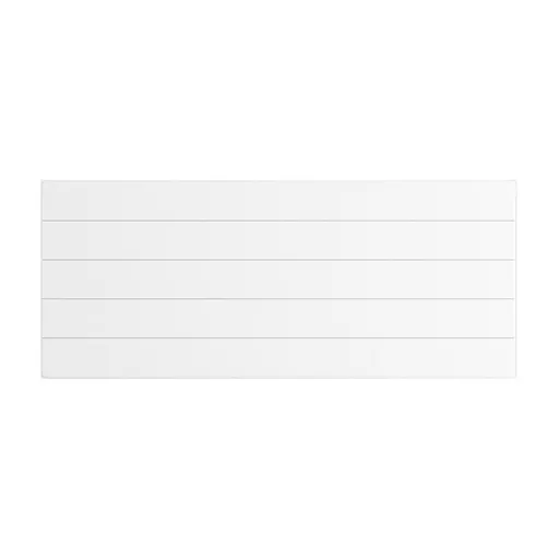 Flat Cover Plate with Lines 500 x 1200 Gloss White