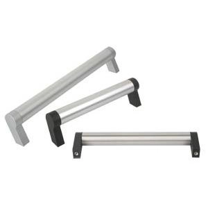 K0212 - Slanting Tube Handles In Aluminium Length 150-400mm