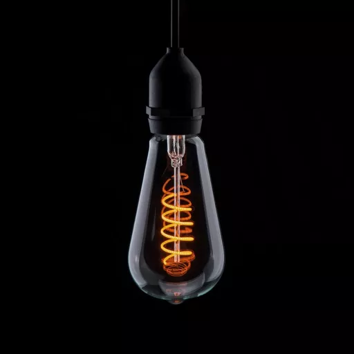Prolite 7W Dimmable LED ST64 Spiral Funky Lamp BC 1800K