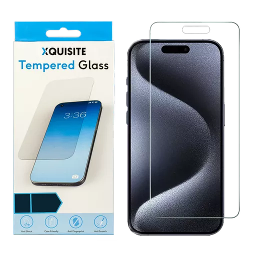 Xquisite 2D Glass - iPhone 15 Pro - Clear