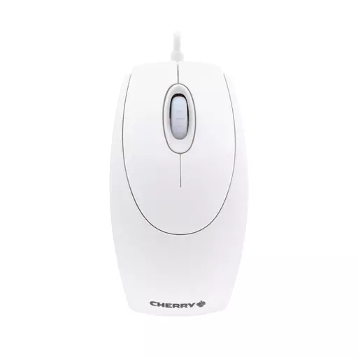 CHERRY WHEELMOUSE OPTICAL Corded Mouse, Pale Grey, PS2/USB