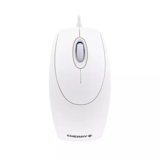 CHERRY WHEELMOUSE OPTICAL Corded Mouse, Pale Grey, PS2/USB