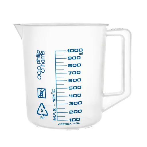 Polypropylene Measuring Jug by Philip Harris - 1000ml