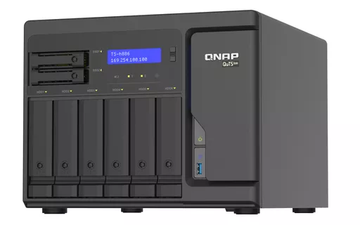 QNAP TS-h886 NAS Tower Ethernet LAN Black D-1602