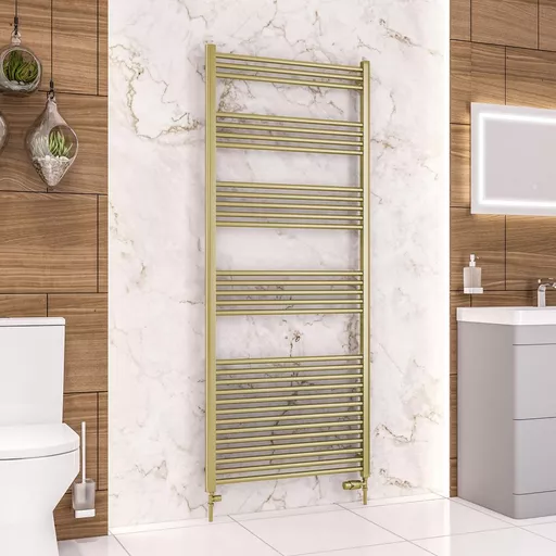 Wendover Straight Multirail 1800 x 750 Brushed Brass
