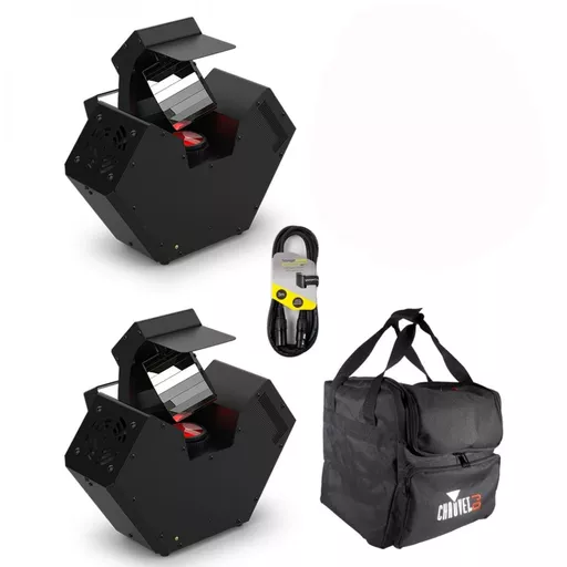 Chauvet Blazor Barrel LED Effect Light Twin Pack with Padded Bag Bundle