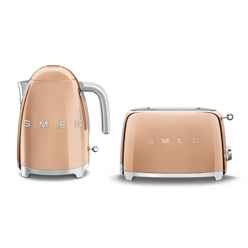 Smeg Kettle & 2 Slice Toaster Gold