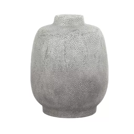 OUT OF STOCK - Vase deco, Rhenen, light grey rayskin, large