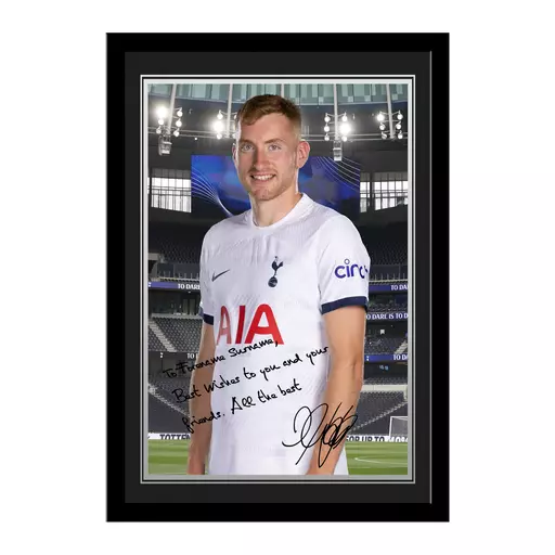 Tottenham Hotspur Kulusevski Autograph Photo Framed