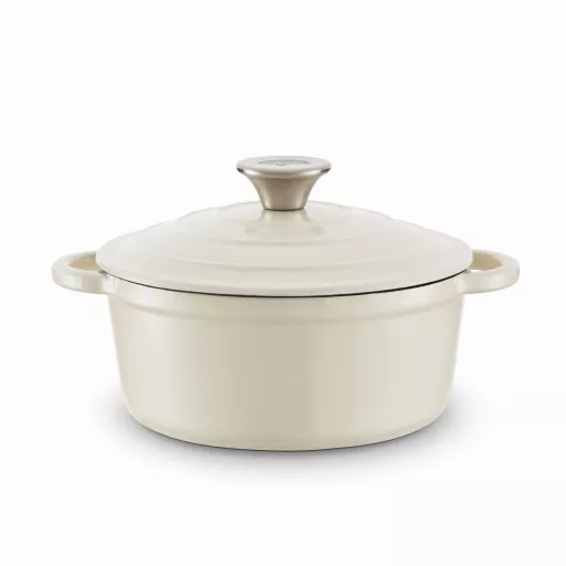 20cm Round Casserole Cast Iron