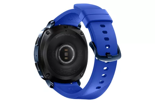 Samsung Gear Sport 3.05 cm (1.2") OLED 42 mm Digital 360 x 360 pixels Touchscreen Blue Wi-Fi GPS (satellite)