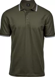 Men's Luxury Stripe Stretch Polo