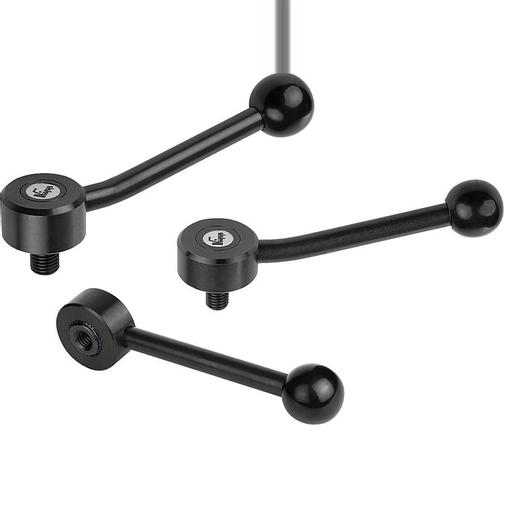 K0114 - Tension Levers In Steel With Flat & 15° Types Thread Size M6-M16
