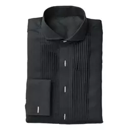 black dress shirt folded