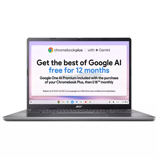 Acer Chromebook Plus 514 CB514-3H - AMD Ryzen 5 7520C, 8GB, 256GB SSD, 14