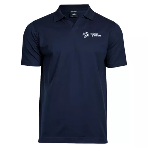 WalterPMoore_TeeJaysLuxuryStretchVNeckPoloShirtT1404_Navy_Front.png