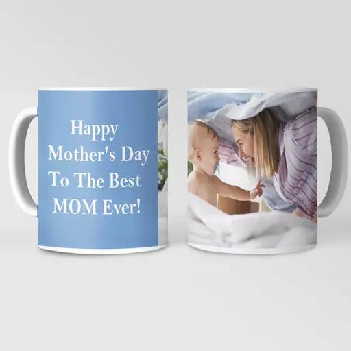 Personalised 'To the Best Mom Ever' Photo Mug for Mother's Day