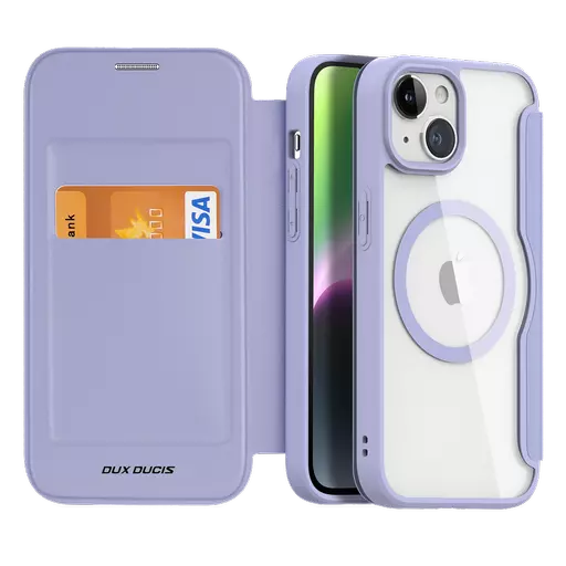 Dux Ducis - Skin X Pro MagSafe Wallet for iPhone 15 - Purple