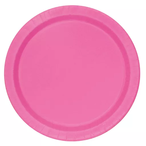 Hot Pink Paper Plates