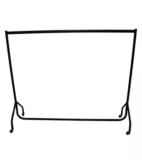 6ft Black Heavy Duty Clothes Rail