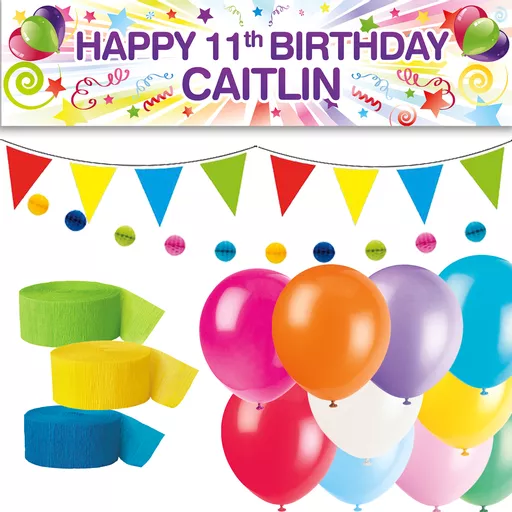 Personalised Party At Home Kit - Starburst Value